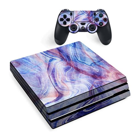Skin For Sony Ps4 Pro Console Decal Stickers Skins Cover Purple Marble