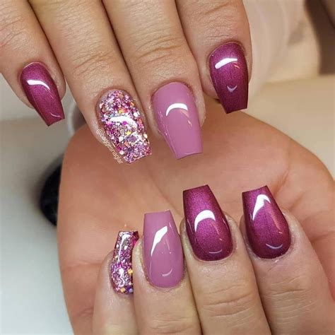 Pin By Thea Miller Smith On Nails Glitter Gel Nail Designs Glitter Gel Nails Coffin Nails