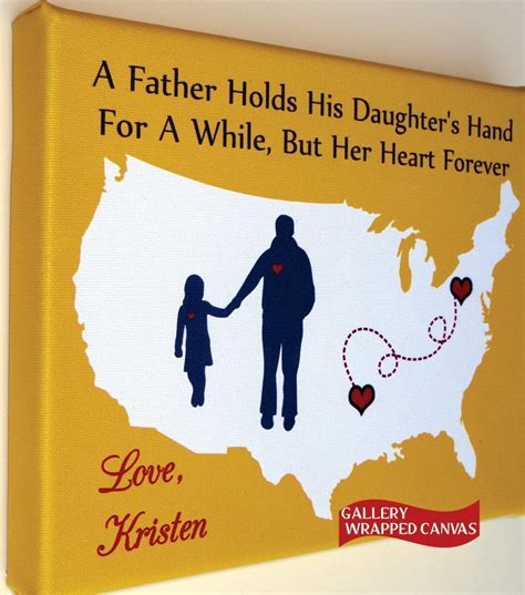 35 cool diy gift ideas for dad from kids foliver.com diy projects are good for kids because it allows them to play while give dad a keepsake father's day craft handmade by the kids. Canvas Christmas Gift for Dad Birthday From Daughter by ...