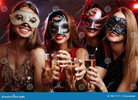Masquerade Party Stock Image Image Of Celebration Adult