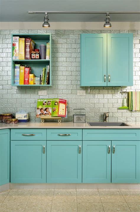 Turquoise Kitchen Love The Way This Looks Home In 2019 Turquoise