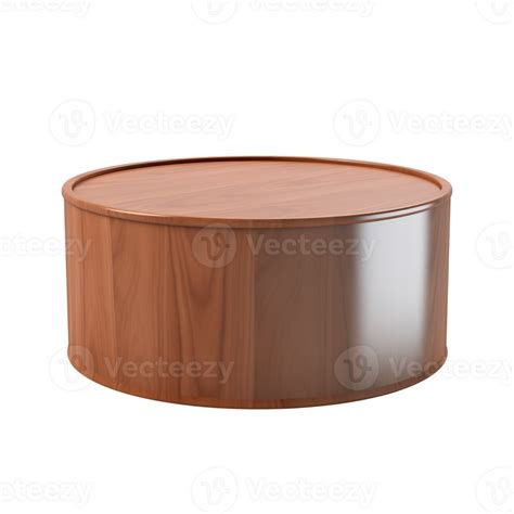 Ai Generated Drum Coffee Table Scandinavian Modern Minimalist Style