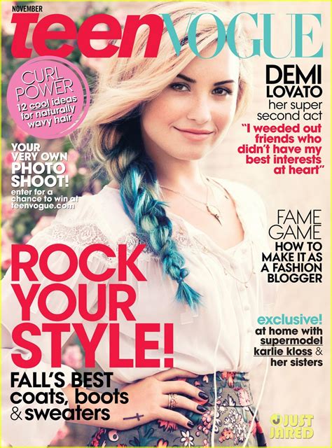 Demi Lovato Covers Teen Vogue November 2012 Photo 2735201 Demi
