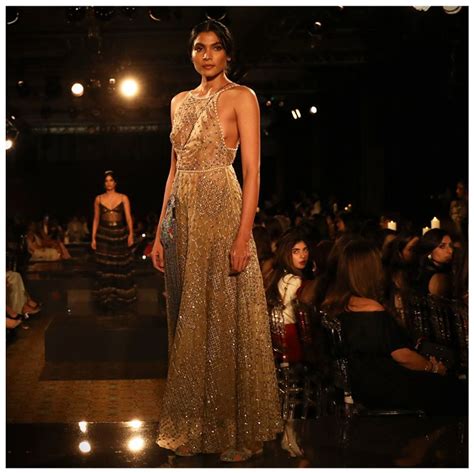 This Nude Gown With JADE S Signature Meshwork Embroidery Will Make You Own Every Room You Walk