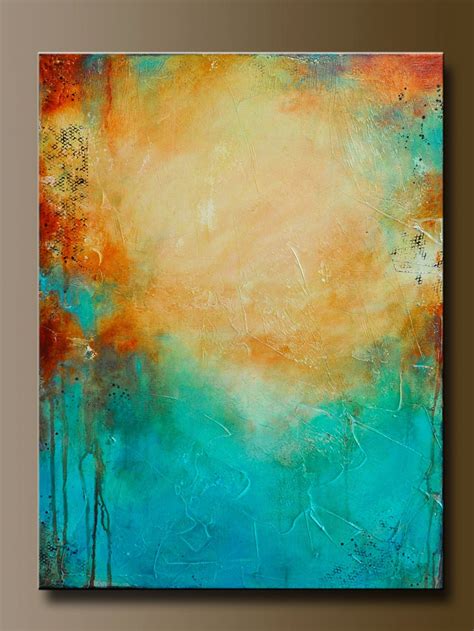 Plateau 24 X 18 Abstract Acrylic Painting Contemporary