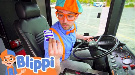 Blippi Explores A Bus Blippi Funny Cartoons And Songs For Kids