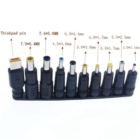 10 Pcs 5 5x2 1mm Multi Type Male Jack Plugs Dc To Ac Power Adapter Cables Connector Power