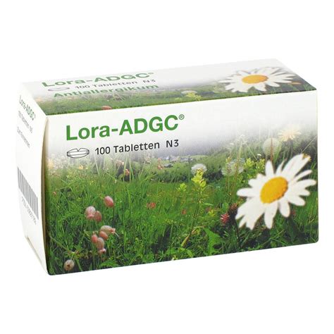 Es behandelt die beschwerden bei allergisch bedingtem. Lora-ADGC 100 stk - online günstig kaufen bei apotheke.at