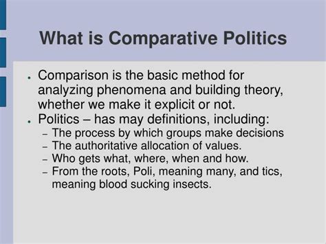 Ppt Introduction To Comparative Politics Powerpoint Presentation Id