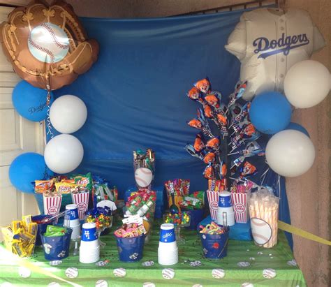 Dodgers Candy Table Dodgers Birthday Party Dodgers Party Boy Party