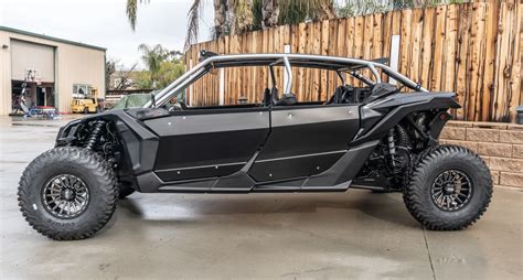 Ergonomics design for rear passengers comfort. Madigan Motorsports Can-Am Maverick X3 Max 4-Seat Bolt-On ...