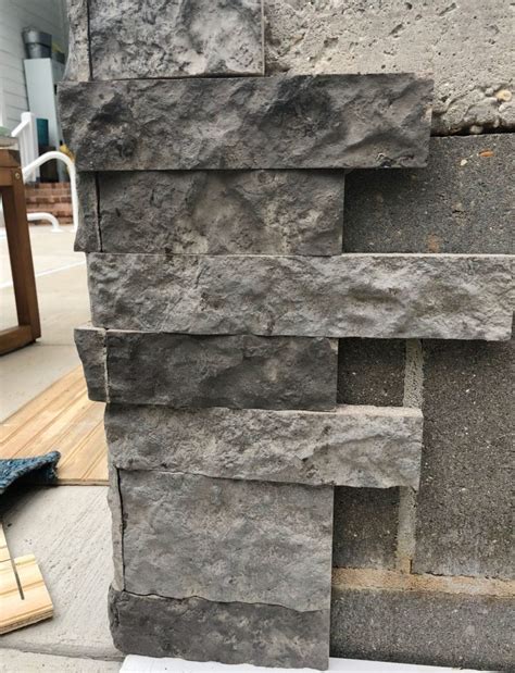 Use Airstone To Cover Unsightly Cement Block Foundation