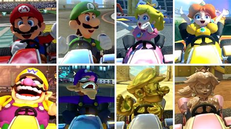Mario Kart 8 Deluxe All Characters Winning Animations Youtube