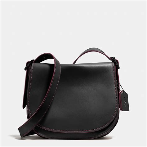 Lyst Coach Saddle Bag In Glovetanned Leather In Black