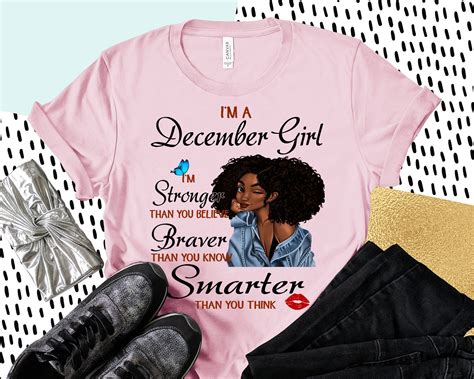 December Girl Birthday T Shirt December T Shirtdecember Etsy