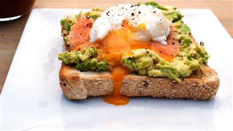 Toast With Avocado Spread Smoked Salmon And A Poached Egg