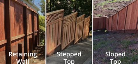 15 Fence On A Slope Ideas For Your Backyard Ergeon