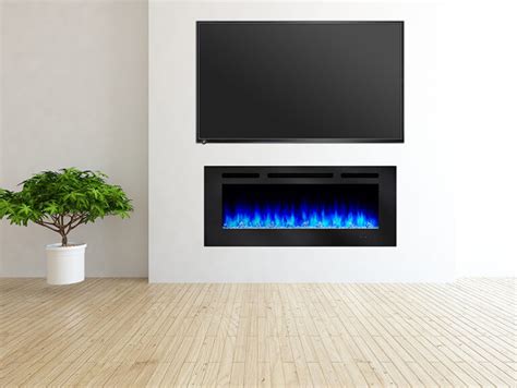 48 Allusion Recessed Linear Electric Fireplace Electric Fireplaces