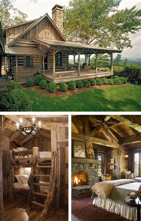 Rustic Log Cabin Living Amazing Interior Design