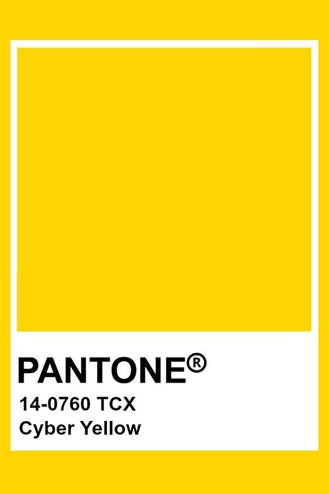 The Pantone Yellow Color Is Shown In This Image