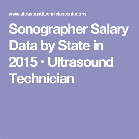 Sonographer Salary Data By State In 2015 Ultrasound Technician