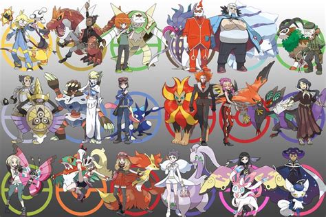 Kalos Trainers Anime Pokemon Art All Pokemon