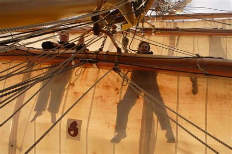 How To Heave To On A Square Rigger Classic Sailing