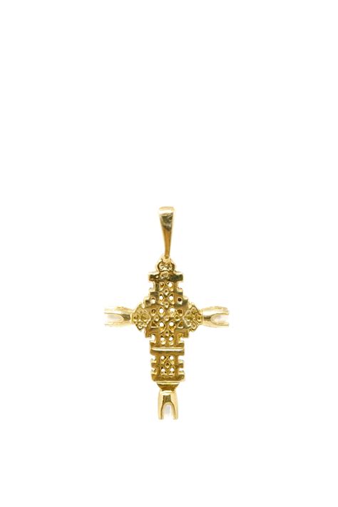 The Ethiopian Cross Pendant With Pearls Omiwoods