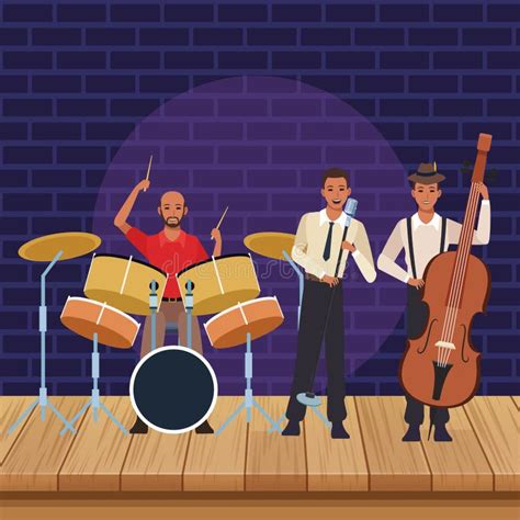 Music Band Cartoon Stock Vector Illustration Of Artist 135022495