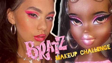 Bratz Makeup Challenge Bratz Doll Makeup Tutorial Youtube