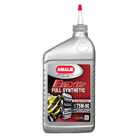 Amalie Oil Elixir Sae 75w 90 Full Synthetic Api Gl 5 Gear Oil