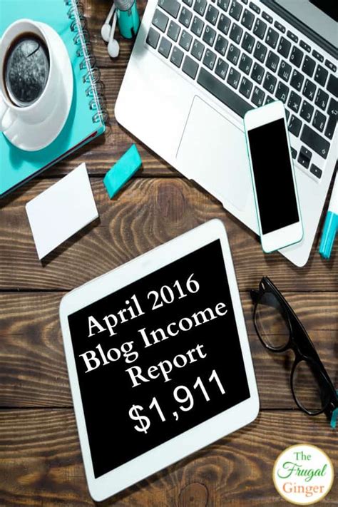 april 2016 blog income report