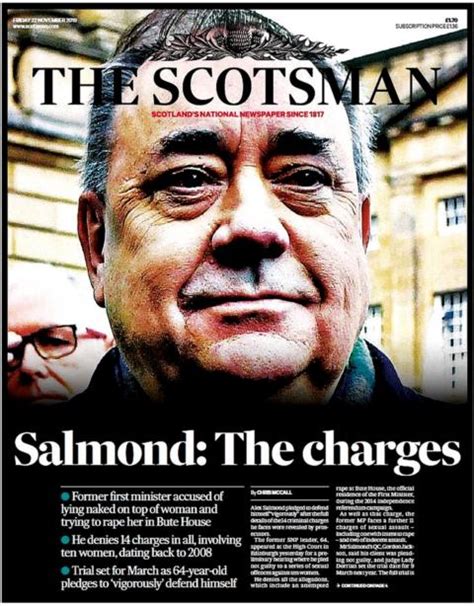 Scotlands Papers Alex Salmond Sex Assault Charges Denial Bbc News