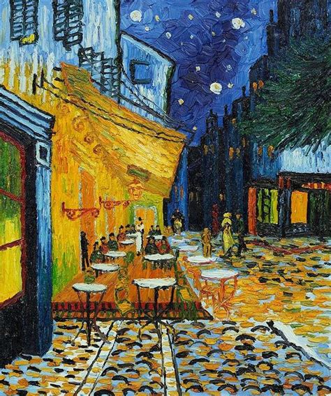 Cafe Terrace At Night By Vincent Van Gogh Van Gogh Vincent