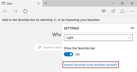 ) in select favorites or bookmarks and other categories of information you want to transfer to edge to move imported favorites to the edge favorites bar, drag folders or links to the favorites bar folder. How to Import Favorites from IE in Microsoft Edge