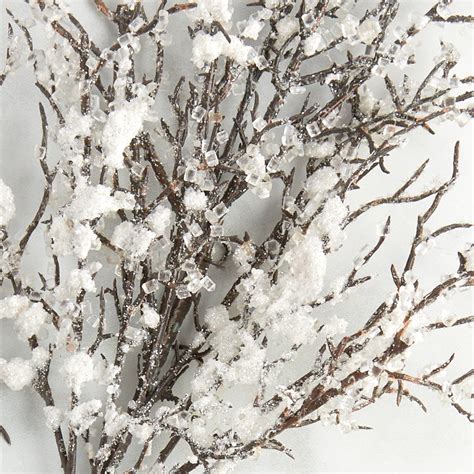 Icy Glitter Winter Artificial Branch Spray Holiday Florals