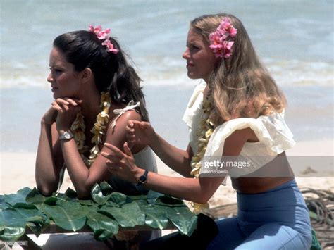 Actress Jaclyn Smith And Actress Cheryl Ladd On The Set Of Charlie S Cheryl Ladd Jaclyn