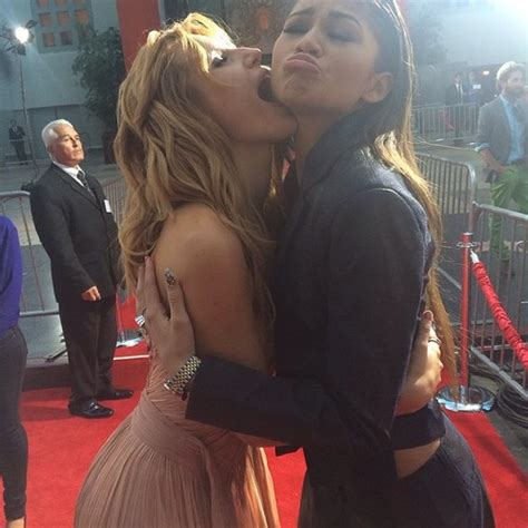 Zendaya And Bella Thorne At The Blended Premiere In La May St