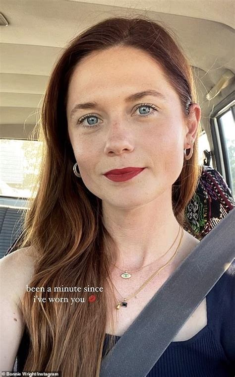 Bonnie Wright Looks Effortlessly Chic As She Drinks Wine With Her After