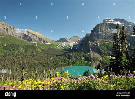 Mountains Glaciers Glacier National Park Girnel Lake Grinnell