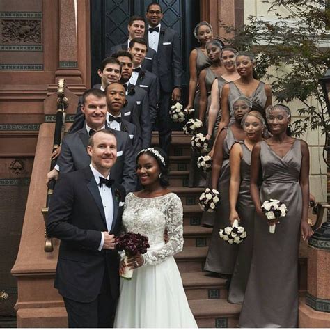 Interracial Wedding Party Interracial Wedding Party Interracial