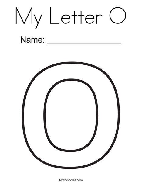 This product is designed to help practice and recognize the alphabet letters. My Letter O Coloring Page | Letter o activities, Letter o ...