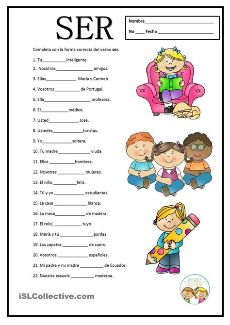 Ser Conjugation Practice From Awesome Website