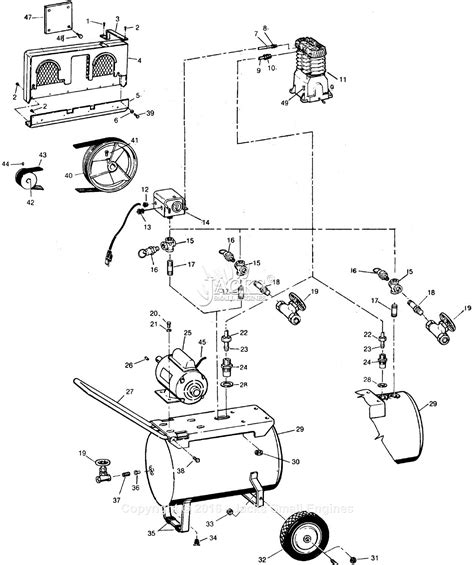 Campbell Hausfeld Vt558501 Parts Diagram For Air Compressor Parts