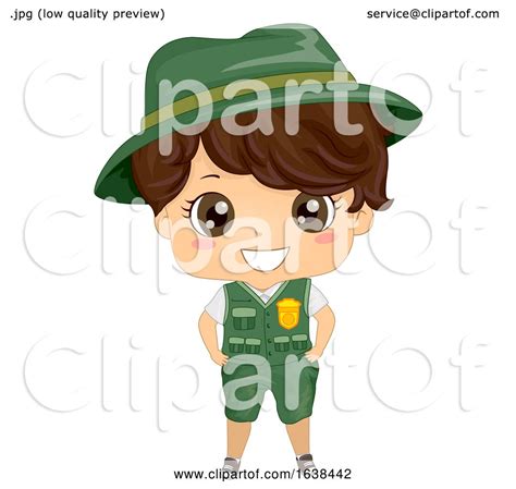 Kid Boy Park Ranger Uniform Illustration By Bnp Design Studio 1638442