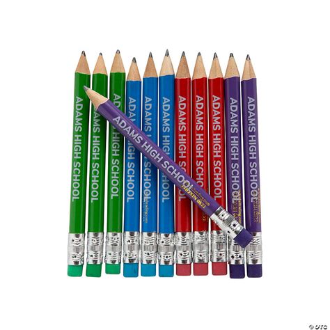 Personalized Mini Pencils 24 Pc Oriental Trading