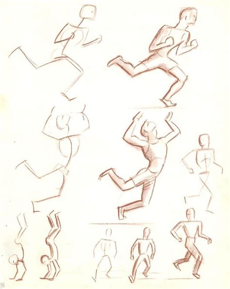 How To Draw The Movement Of Shapes And Peoples Figures How To Draw