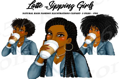 Black Woman Drinking Coffee Clipart Sipping Tea Clipart By I 365 Art