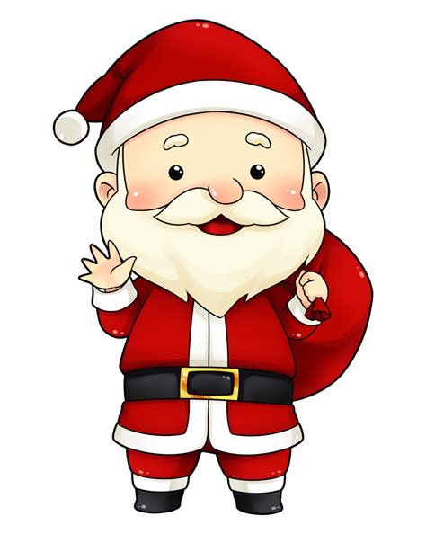 Santa Claus Cute Cartoon Clip Art Library