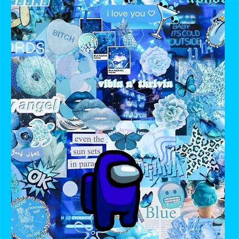 2024 🔥among Us Blue Among Us Hd Phone Wallpaper 800x800 111855